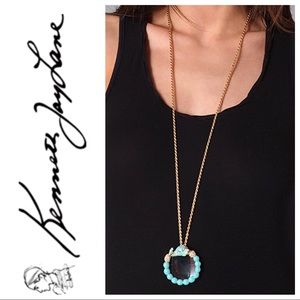 Kenneth Jay Lane Elephant 22k Gold Necklace